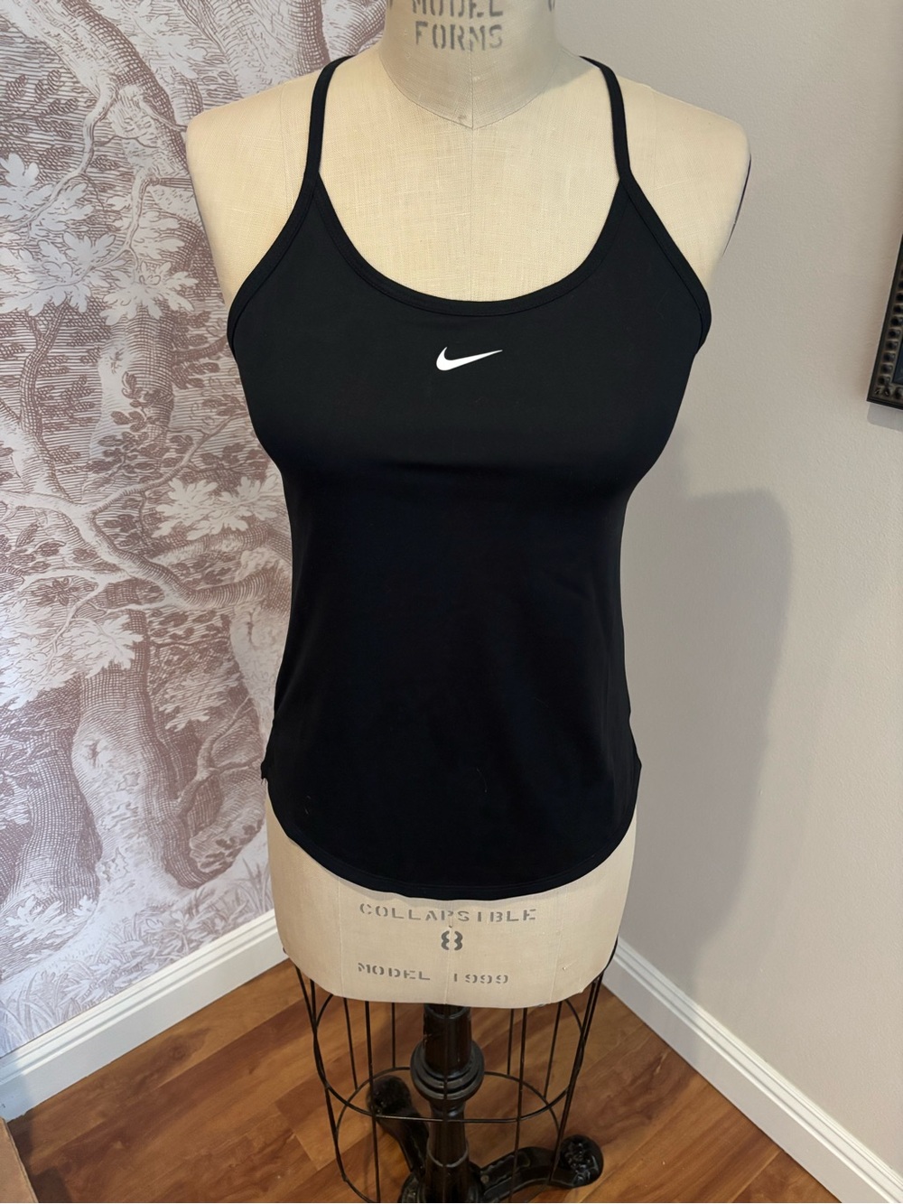 Nike Dri-Fit Fitness Racerback Tank | Fitted | Small | Black | Adjustable Straps